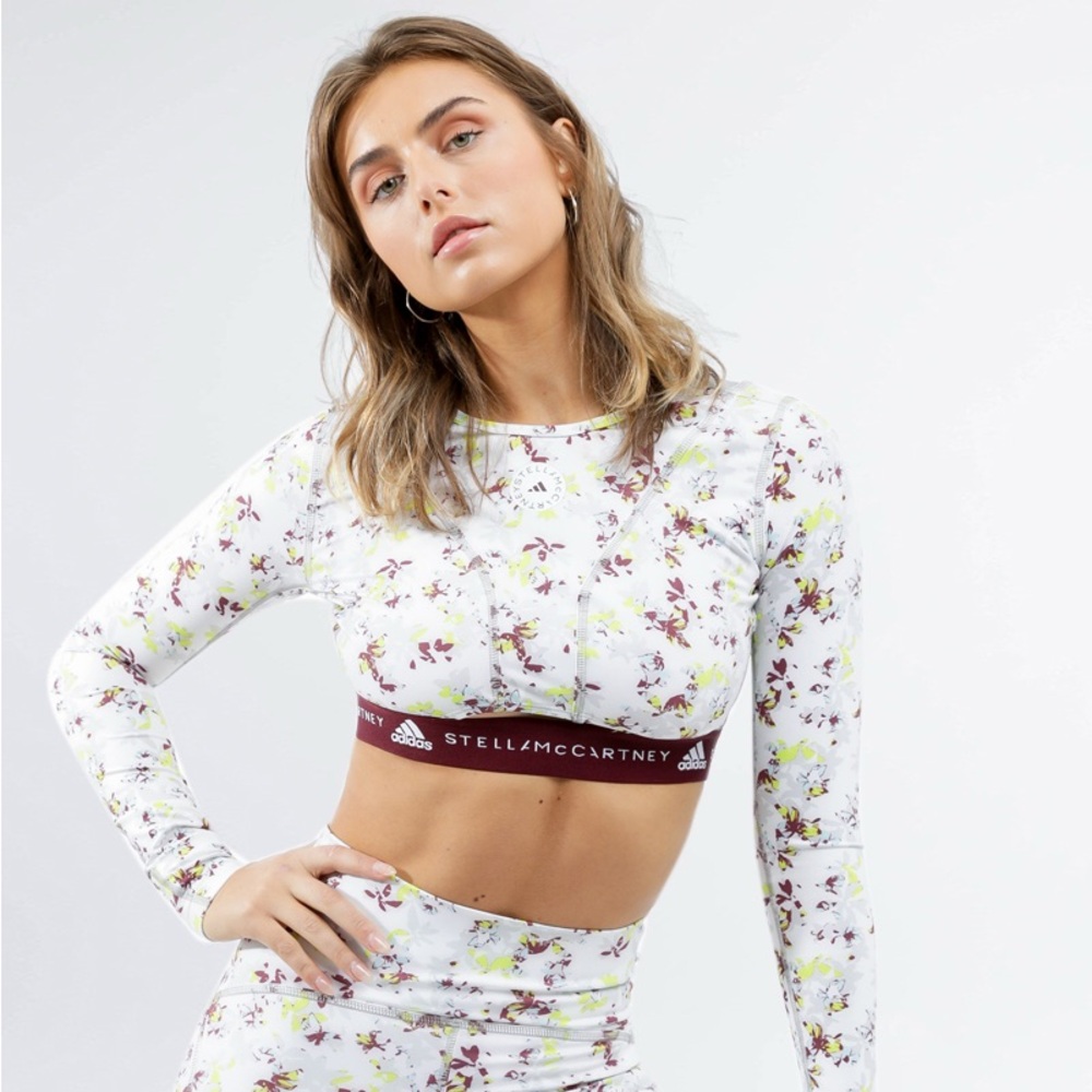 Adidas Stella McCartney Athletic Floral Crop Top